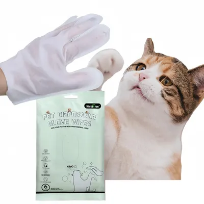FurryFusion lingettes nettoyantes pour animaux domestiques gants