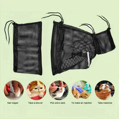 FurryFusion Sac de toilettage pour chat