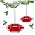 FurryFusion Mangeoire à oiseaux hexagonale suspendue