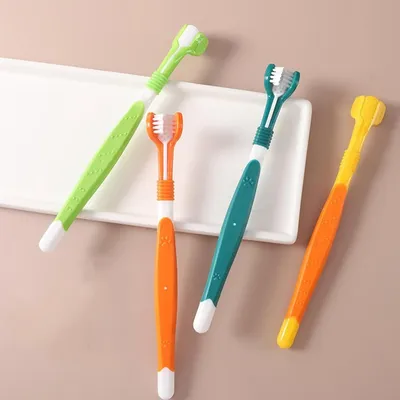 Pet Planet Lot de 4 Brosse à Dents Pour Chiens et Chats