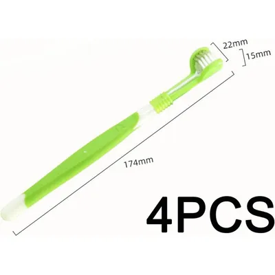 Pet Planet Lot de 4 Brosse à Dents Pour Chiens et Chats