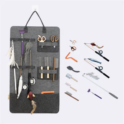 IntiMeg Sac de rangement pour bâtons de jeu pour chat