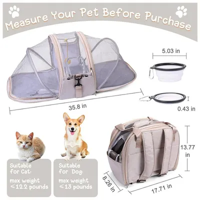 Pet Planet Sac à main extensible et respirant