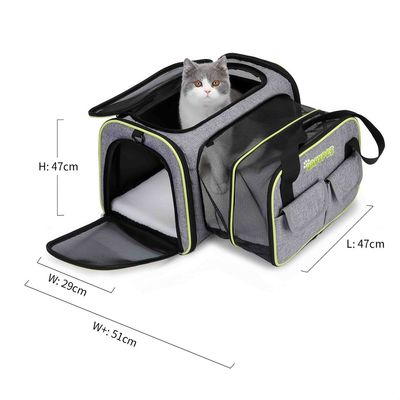FurryFusion Sac de transport extensible pour chien et chat