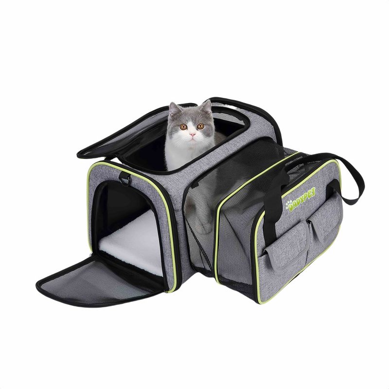 FurryFusion Sac de transport extensible pour chien et chat