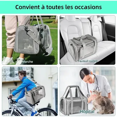 Pet Planet Sac Transport Pliable Respirant Matelas Souple Chats Chiens