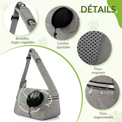 Pet Planet TravelBuddy Sac de Transport Pour Petits Chiens Et Chats