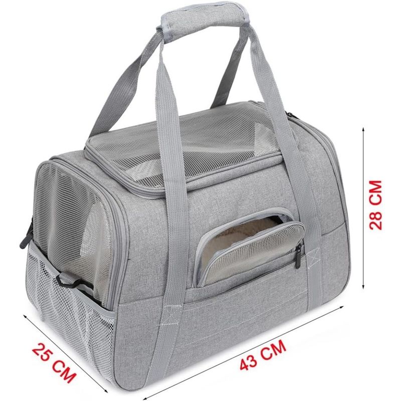 Pet Planet Sac Transport Respirant Pliable Chats Chiens