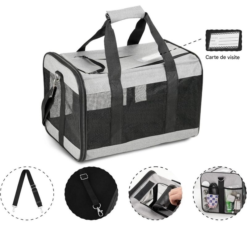 Pet Planet TravelBuddy Sac De Transport Polyvalent Pour Chats Et Chiens