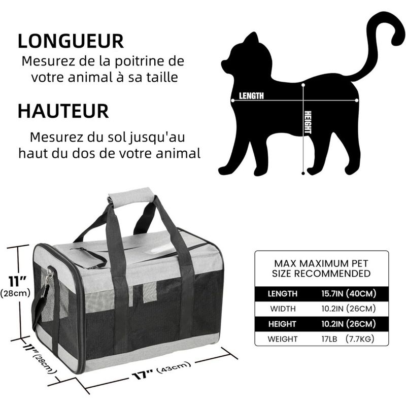 Pet Planet TravelBuddy Sac De Transport Polyvalent Pour Chats Et Chiens