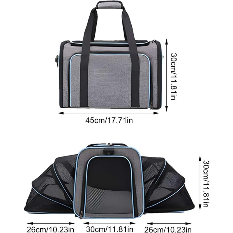 Pet Planet Sac Transport Pliable Maille Respirant Chats
