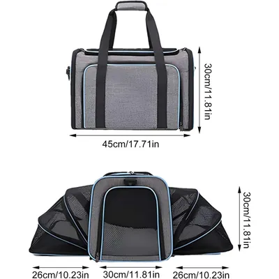 Pet Planet Sac Transport Pliable Maille Respirant Chats