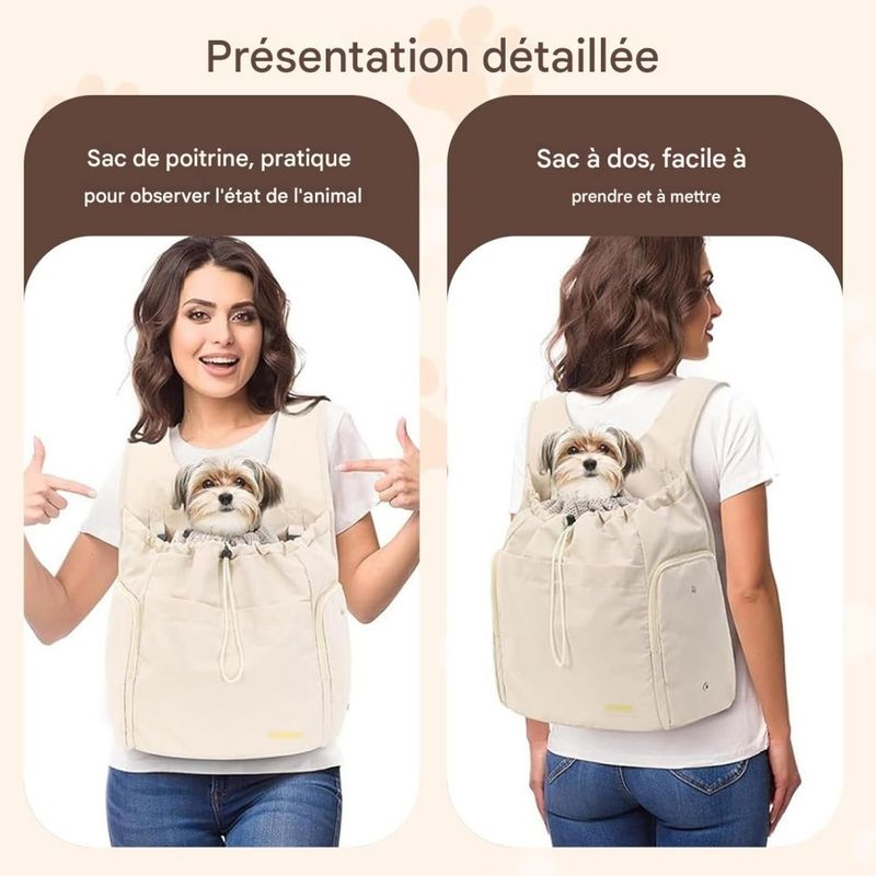 Pet Planet AdventureMate Sac À Dos Avant Pour Chiens Et Chats