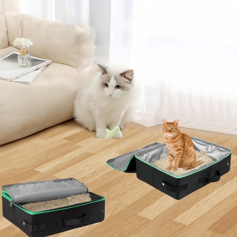 FurryFusion Boîte litière pliante pour chat
