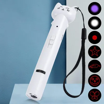 FurryFusion Jouet interactif pour chat avec pointeur laser, rechargeable