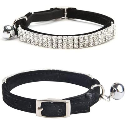 UAMLY collar de terciopelo para gato