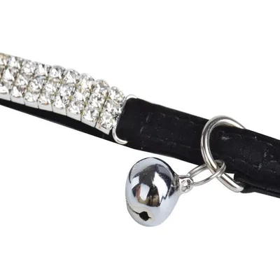 UAMLY Collier de chat en velours