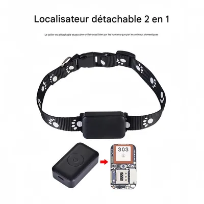 FurryFusion Collier de suivi sans fil pour animaux de compagnie