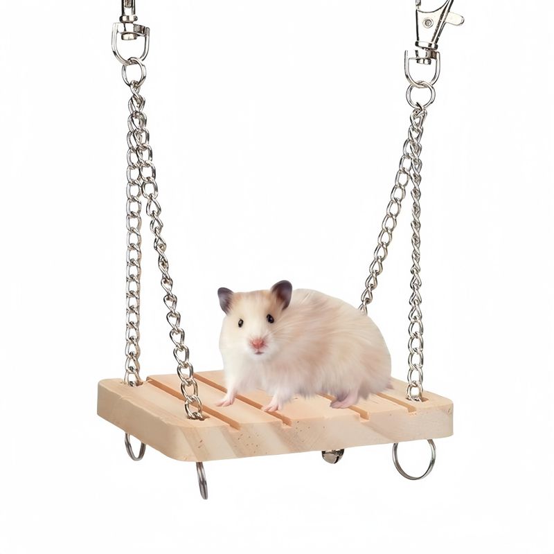 ZooVenture Jouet Suspendu En Bois Pour Petit Animal Comme Hamster