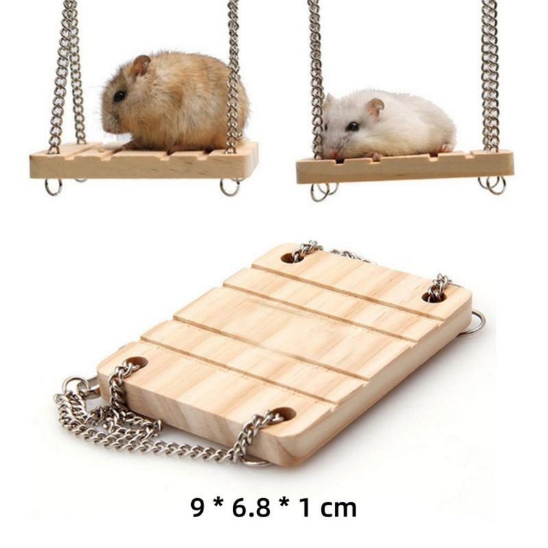 ZooVenture Jouet Suspendu En Bois Pour Petit Animal Comme Hamster