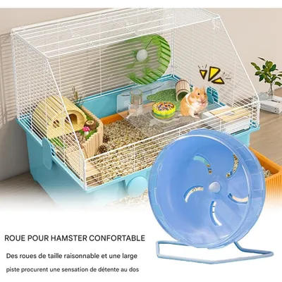 ZooVenture Rueda de ejercicio silenciosa para animales pequeños