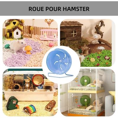 ZooVenture Rueda de ejercicio silenciosa para animales pequeños