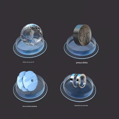 FurryFusion Voiture jouet de fitness pour petits animaux