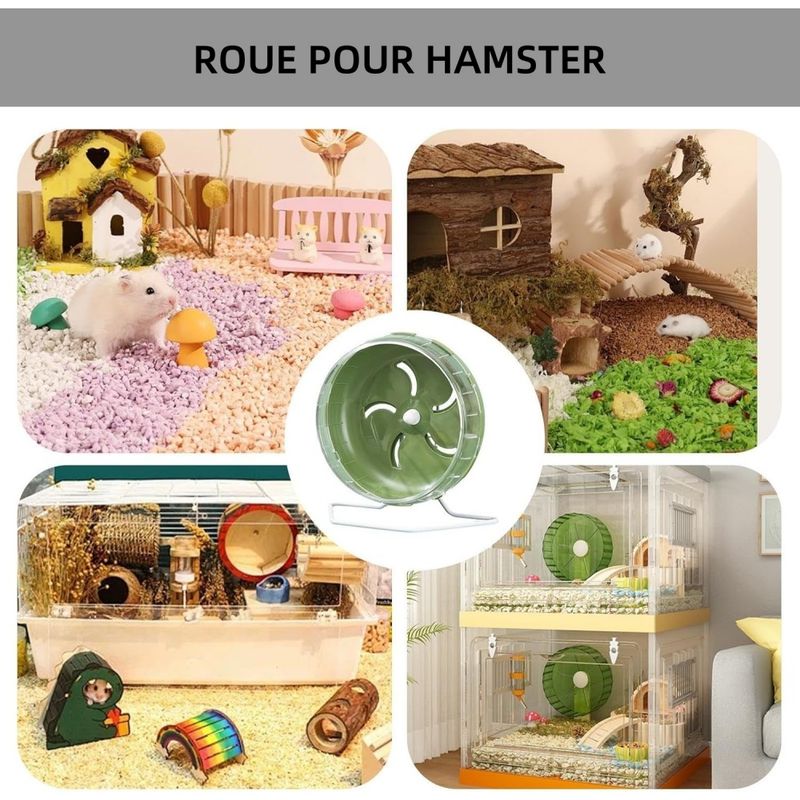 ZooVenture Roue D'exercice Silencieuse Pour Petits Animaux