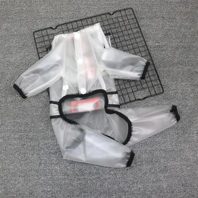 FurryFusion Transparenter Regenmantel für Hunde FurryFusion Transparenter Regenmantel für Hunde