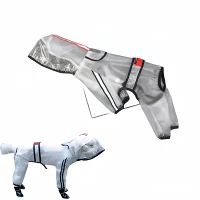 FurryFusion Transparenter Regenmantel für Hunde FurryFusion Transparenter Regenmantel für Hunde