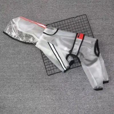 FurryFusion Transparenter Regenmantel für Hunde FurryFusion Transparenter Regenmantel für Hunde