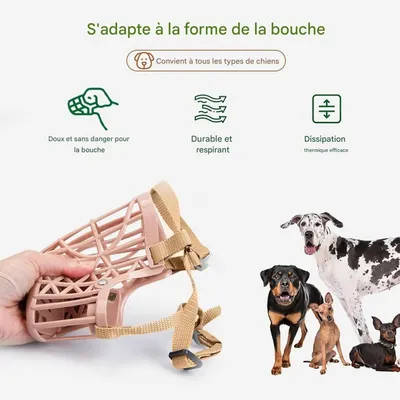 Pet Planet Muselière de Dressage Respirant en Maille Réglable Chiens