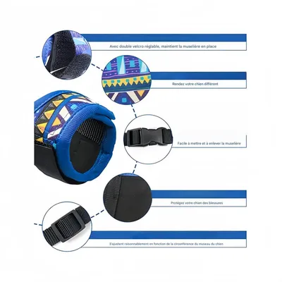 ZenPets Muselière pour chien avec boucle réglable