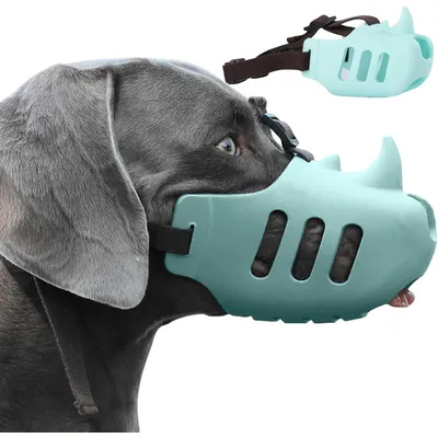 UAMLY Muselière en silicone pour chien