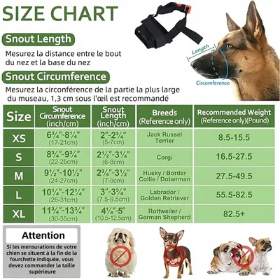 ZenPets Soft Mesh Muzzle Pour Chiens De Petite Et Moyenne Taille