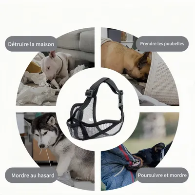 FurryFusion Muselière anti-morsure pour chien