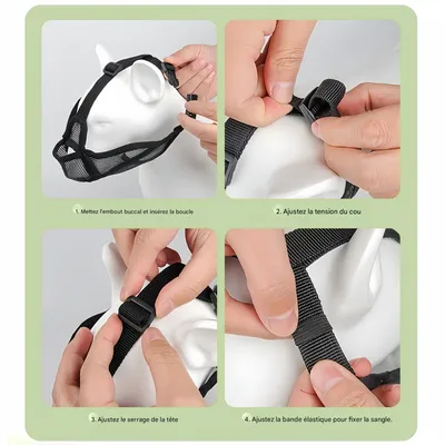 FurryFusion Muselière anti-morsure pour chien