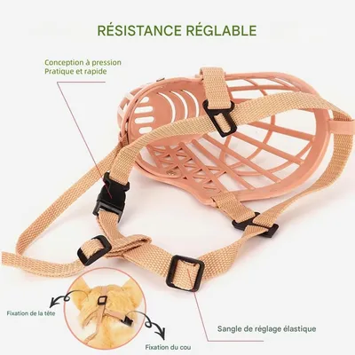 Pet Planet Muselière de Dressage Respirant en Maille Réglable Chiens