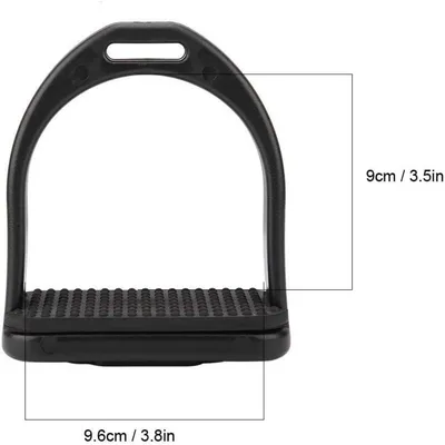 ZooVenture Paire D'Étriers En Plastique Noir