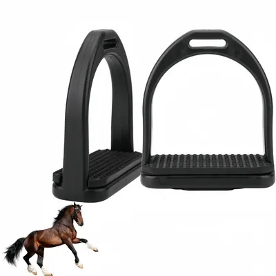 ZooVenture Paire D'Étriers En Plastique Noir ZooVenture Paire D'Étriers En Plastique Noir
