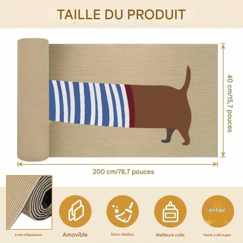 FurryFusion Protection canapé anti - griffe pour chat