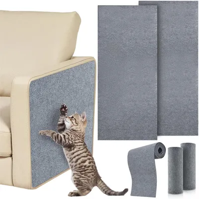 IntiMeg Alfombrilla rascador autoadhesiva para gatos de 40×100 cm