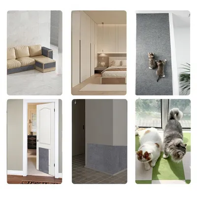 IntiMeg Tapis griffoire auto adhésif pour chats 40×100cm