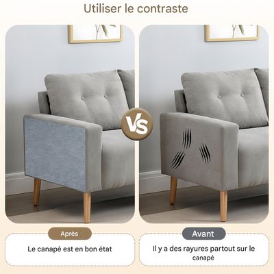 IntiMeg Tapis griffoire auto adhésif pour chats 40×100cm