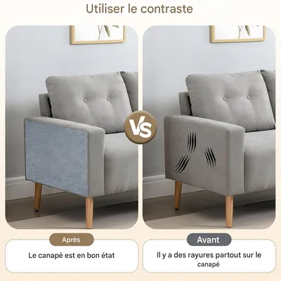 IntiMeg Alfombrilla rascador autoadhesiva para gatos de 40×100 cm