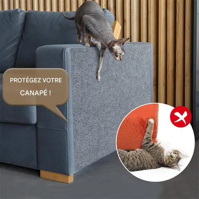 IntiMeg Tapis griffoire auto adhésif pour chats 40×100cm
