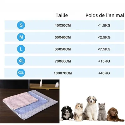 Pet Planet Tapis Rafraîchissant Multifonction pour Chiens et Chats