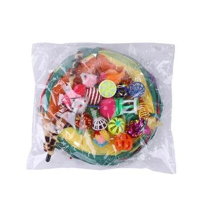 Pet Planet Ensemble de jouets tunnel pour chat 21 articles