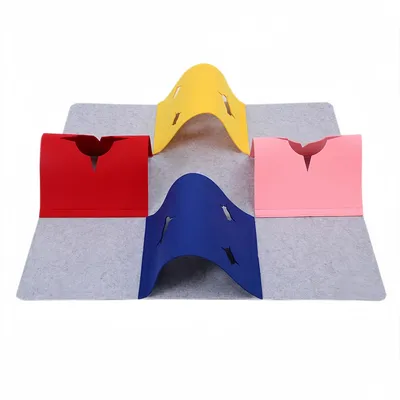 FurryFusion Jouet en feutre tunnel pliable pour petits animaux