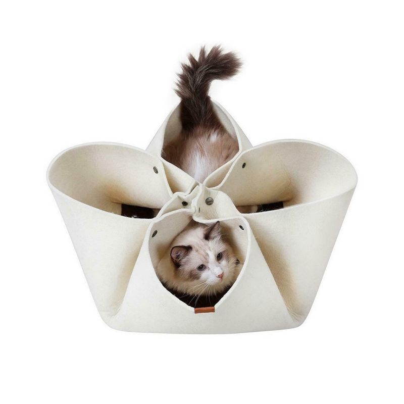 ZenPets Lit tunnel pliable pour chats